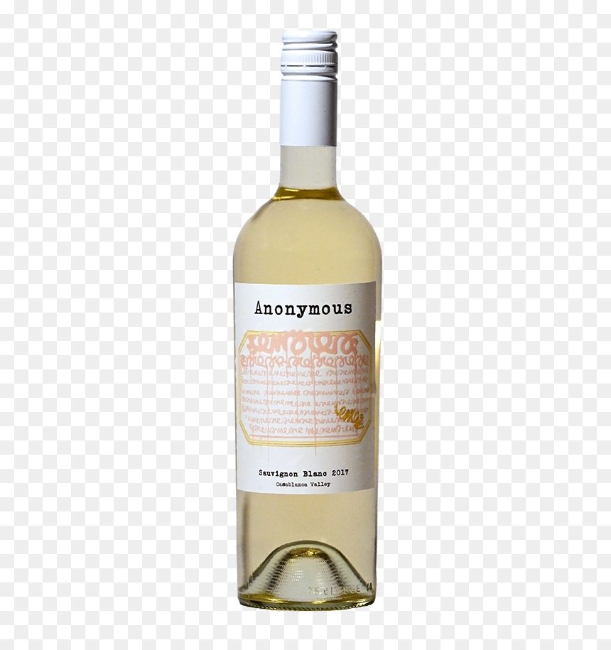Anonymous Blac - Glass Bottle, HD Png Download - wine glass .png