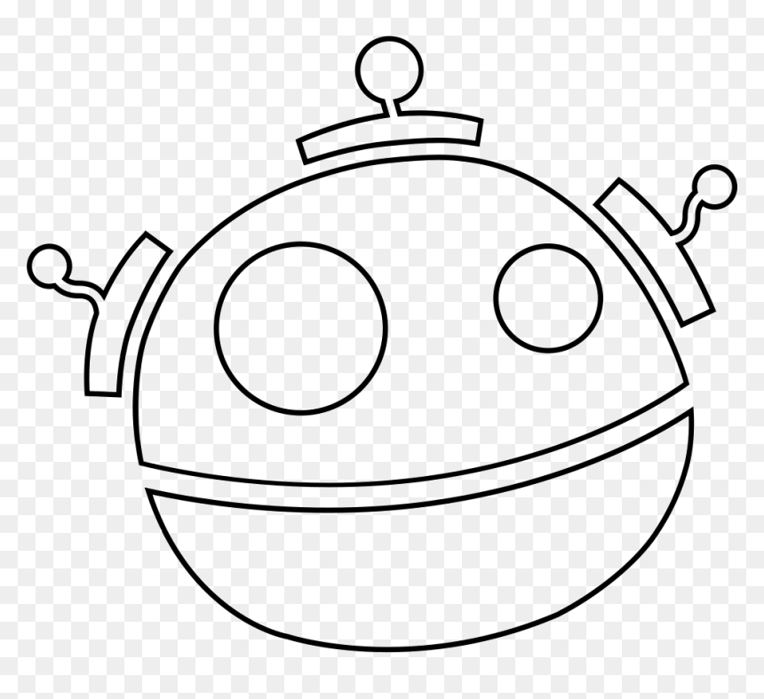 Robot - Smiley, HD Png Download - robot eye png