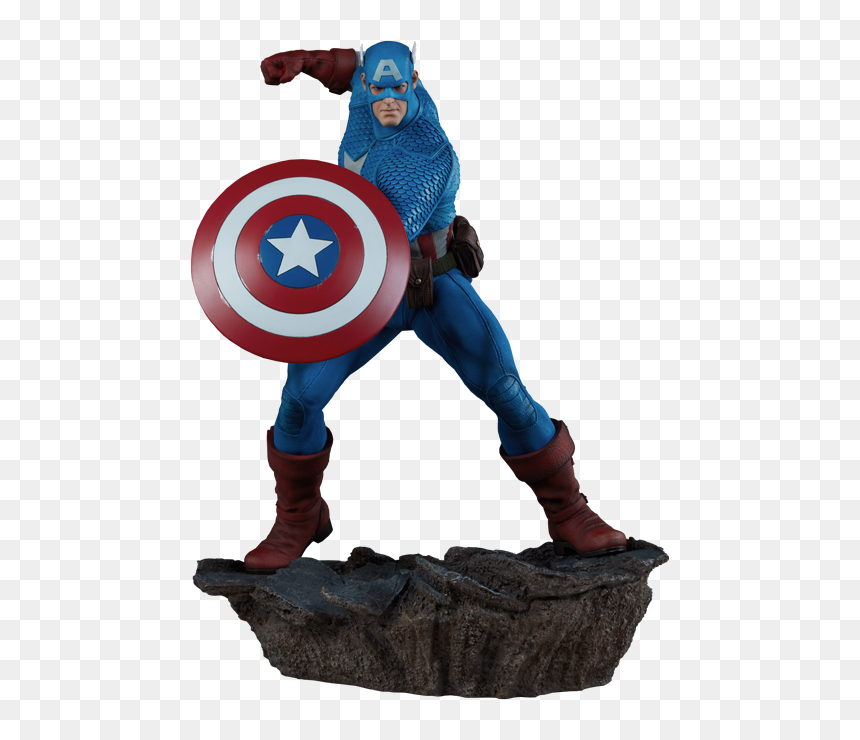 Sideshow Collectibles Captain America Statue"
 Class="product - Captain America, HD Png Download - captain america mask png