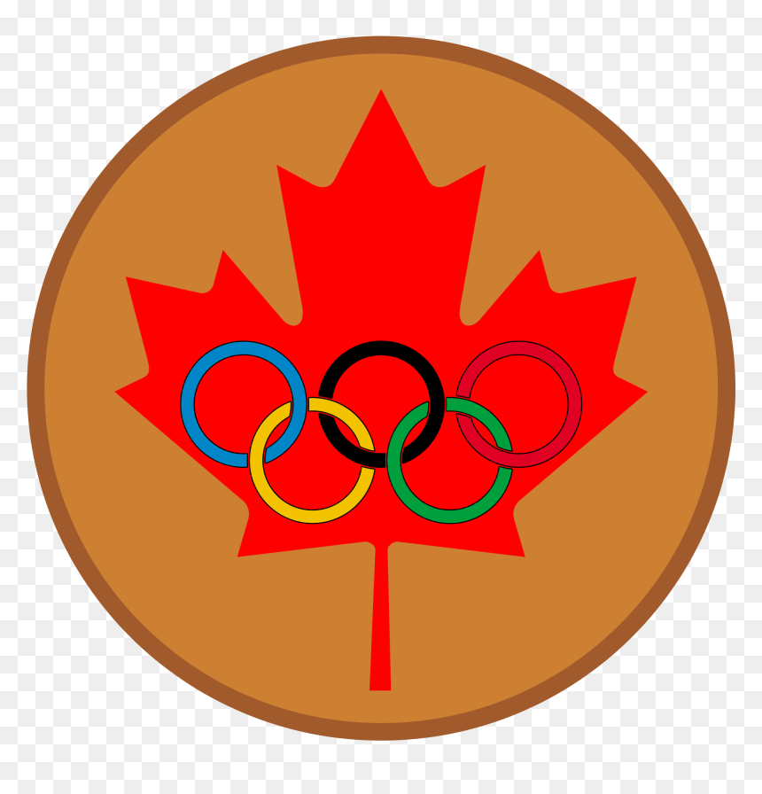 Maple Leaf Olympic Bronze Medal - Canada Transparent Png Maple Leafs, Png Download - olympic png