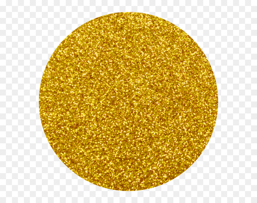 Gold Glitter, Gold Yellow Glitter Artglitter - Round Circle Gold Glitter Png, Transparent Png - yellow sparkle png
