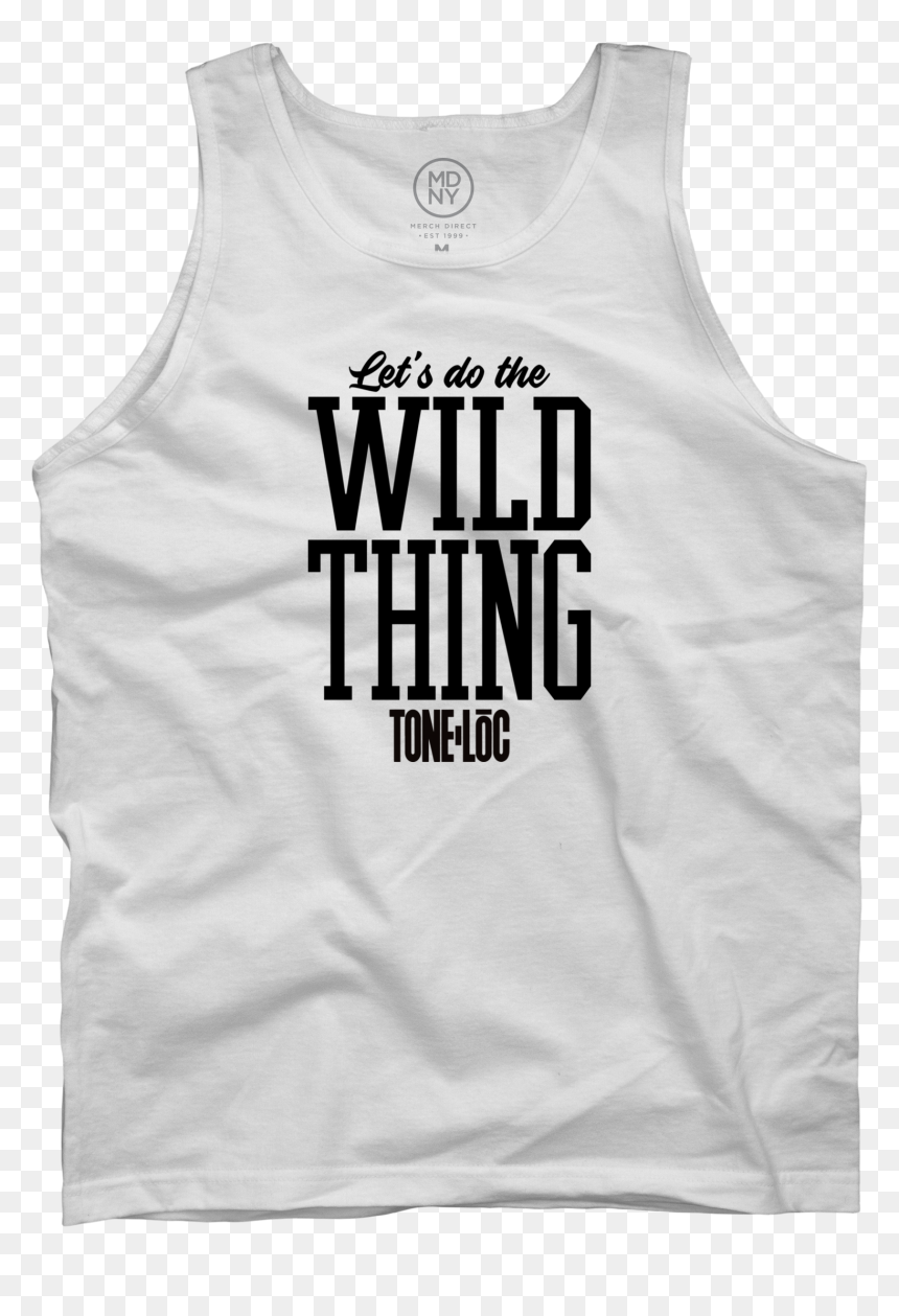 Wild Thing On White Tank Top - Active Tank, HD Png Download - white tank top png