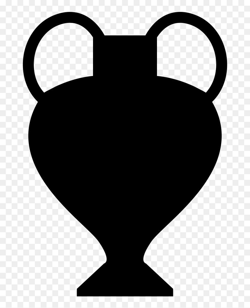 Trophy Jar Black Silhouette Shape, HD Png Download - trophy clipart png