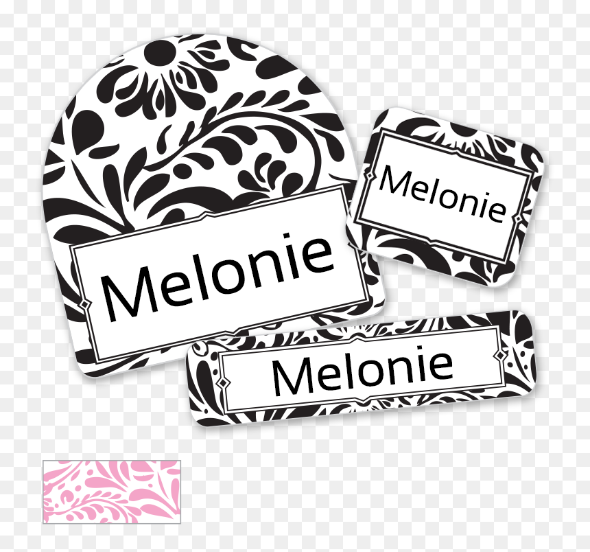 Filigree Labels For School Tweens - Sticker, HD Png Download - black labels png