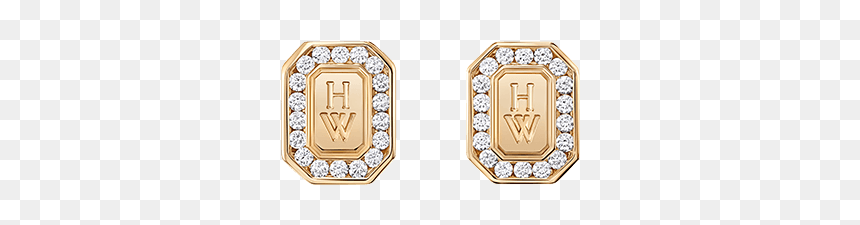 Harry Winston Hw Earrings, HD Png Download - gold earring png