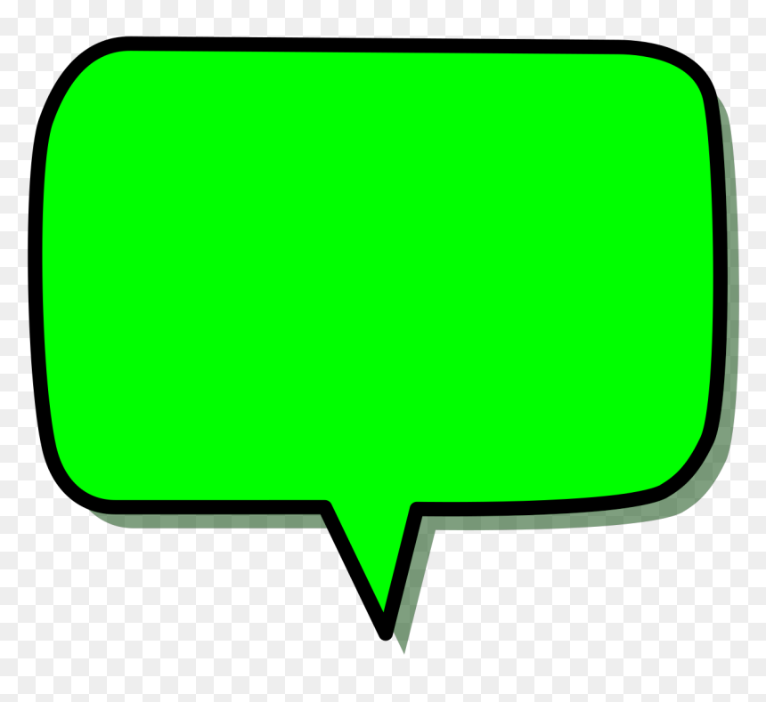Green Thinking Bubble Png, Transparent Png - speak bubble png