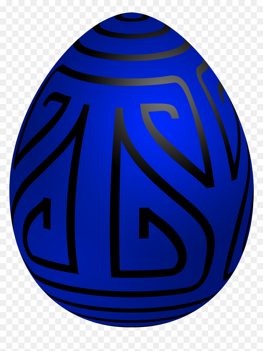 Easter Blue Deco Egg Png Clip Art, Transparent Png - easter png images
