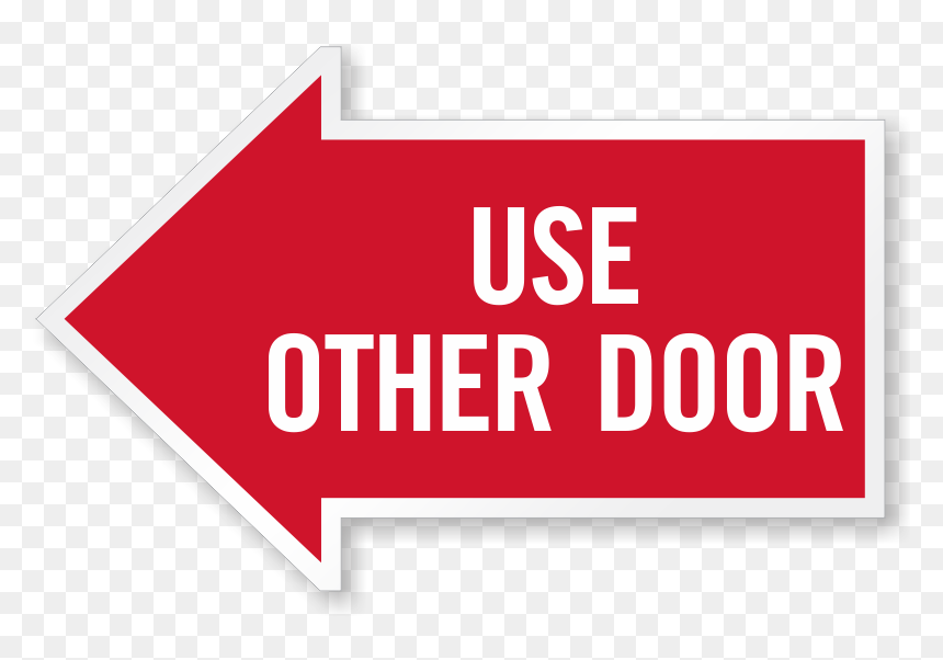 Use Other Door Arrow, HD Png Download - big red arrow png