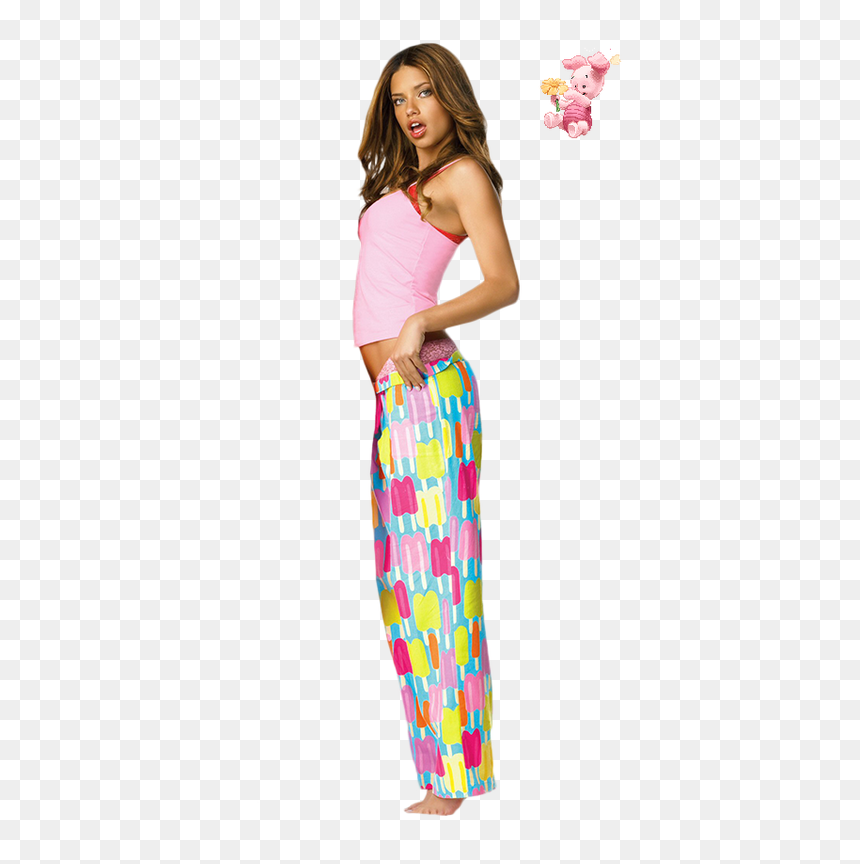 Sexy Girls Pajama Party, HD Png Download - adriana lima png