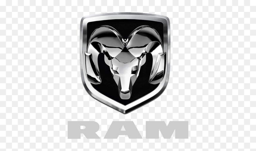 Click To Enlarge Image Ramheadbw Clipped Rev 1 184 - Dodge Ram Symbol, HD Png Download - ram head png