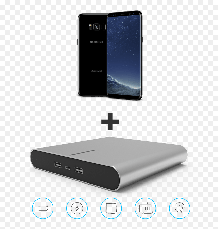 Transparent Galaxy S8 Png - Smartphone, Png Download - samsung tablet png