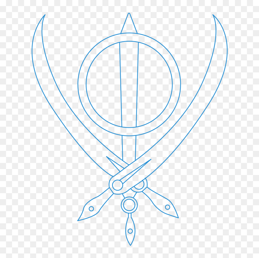 Partap Illos-05 - Drawing, HD Png Download - khanda png