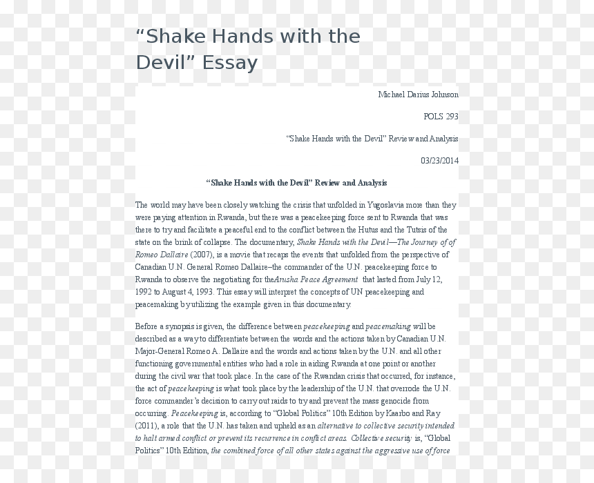 Document, HD Png Download - shake hands png