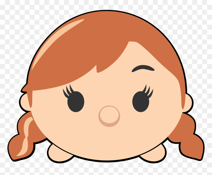 Disney Tsum Tsum Clipart Anna Frozen Clipart Image - Anna Frozen Tsum Tsum, HD Png Download - frozen png images