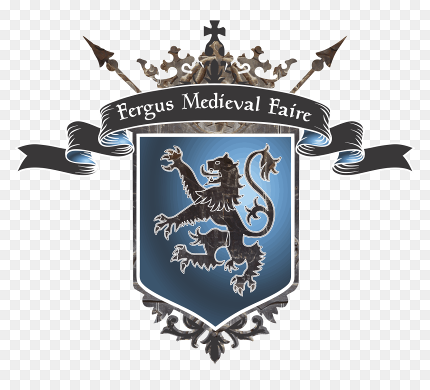 Fergus Medieval Faire Logo - Fergus Medieval Faire, HD Png Download - medieval shield png