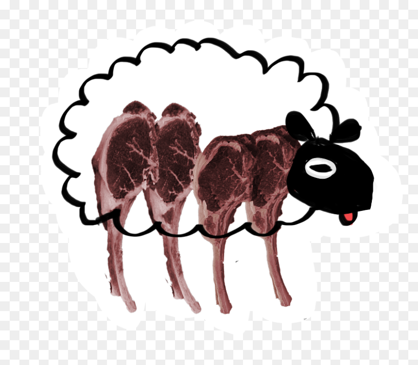 It"s Easy To Overlook That The Neat, Plastic-wrapped - Illustration, HD Png Download - sheep clipart png