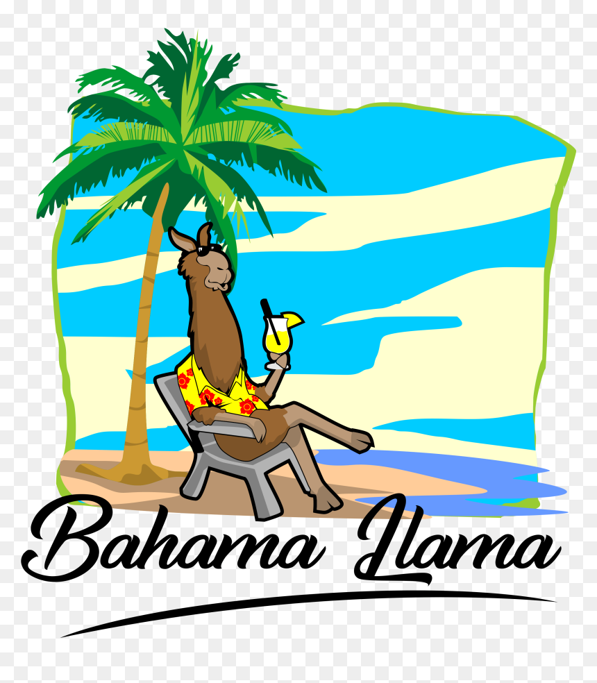 Bahama Llama T-shirt , Transparent Cartoons, HD Png Download - blue t shirt png