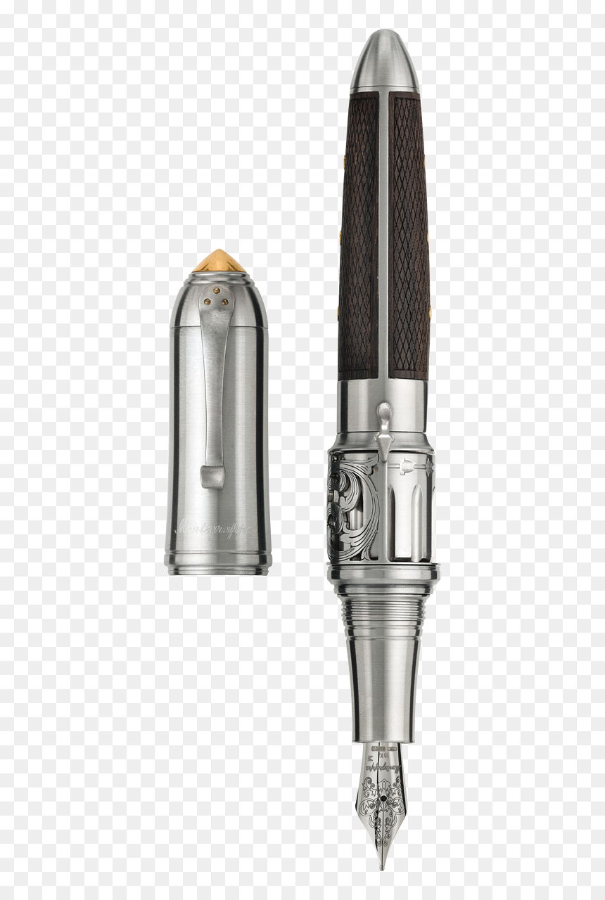 Revolver Fountain Pen - Montegrappa Revolver Pen, HD Png Download - bullet flying png