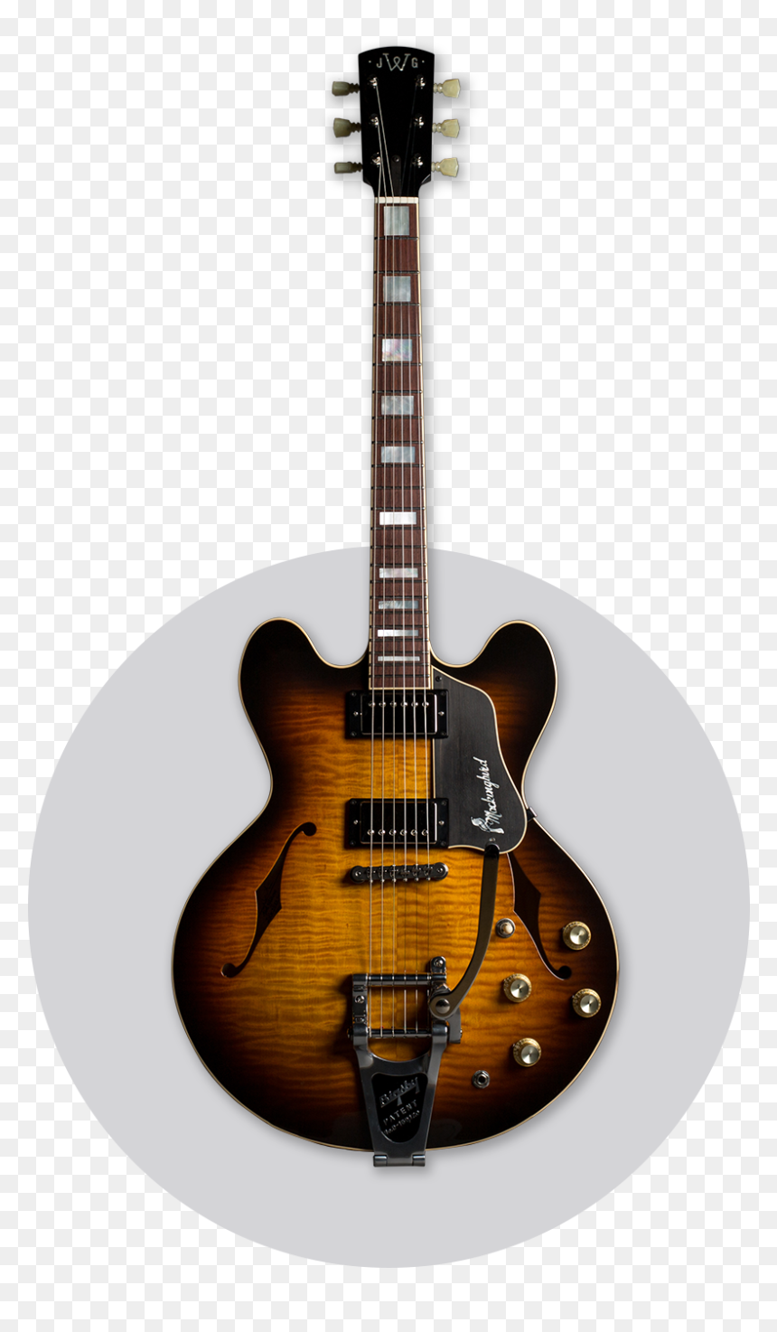 Mockingbird Web Button 2 - Gibson Es 175 Red, HD Png Download - guitars png
