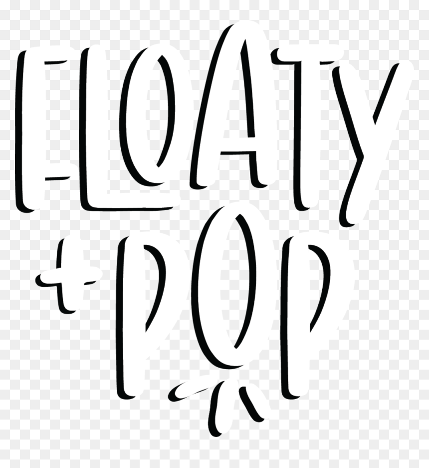 Flp Logo White - Calligraphy, HD Png Download - champagne pop png