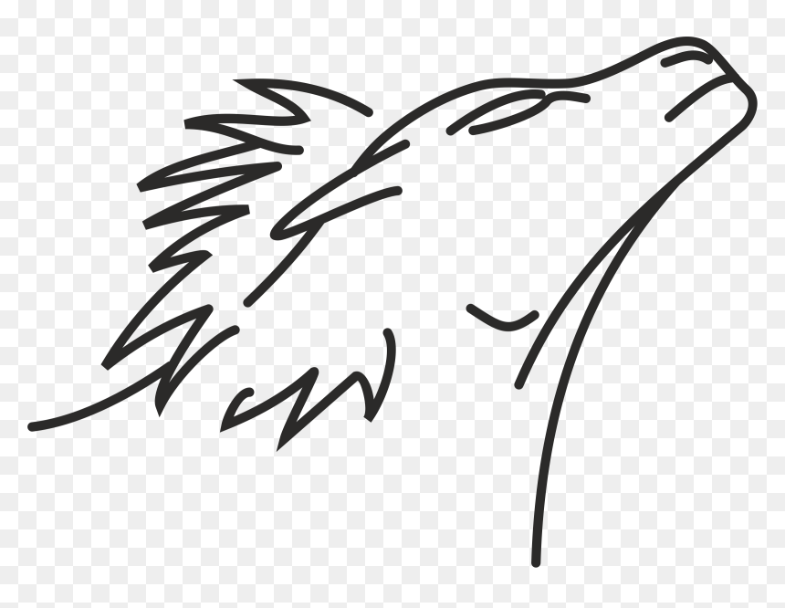 Lion Line Drawing - Line Drawing Com Lion, HD Png Download - lion transparent png