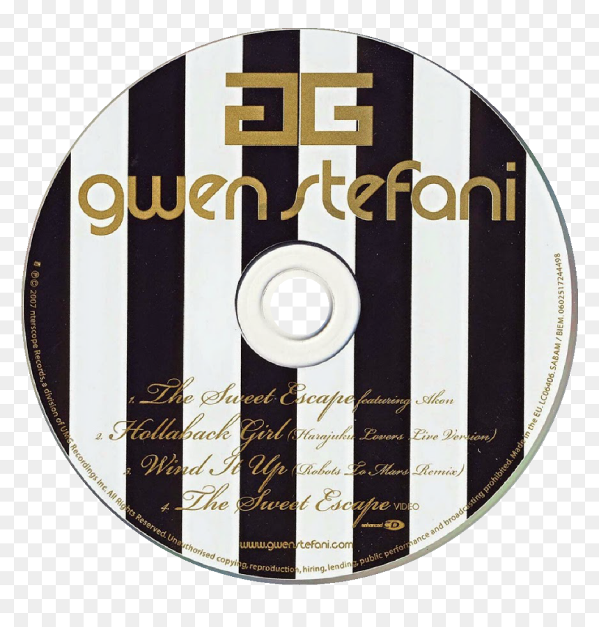 Cd, HD Png Download - gwen stefani png