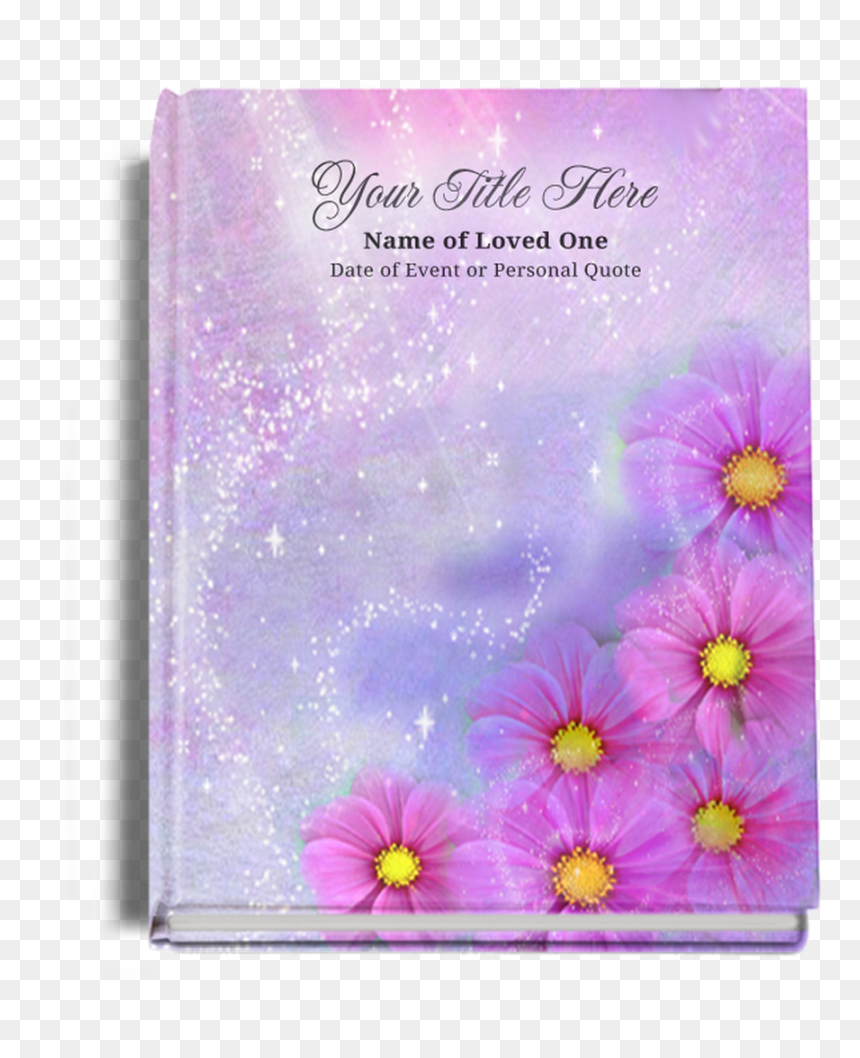Sparkle Perfect Bind Memorial Guest Registry Book - Funeral Programs, HD Png Download - sparkle background png