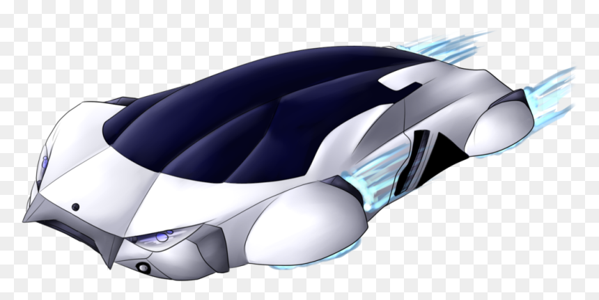 Thumb Image - Flying Car Without Background, HD Png Download - blue car png