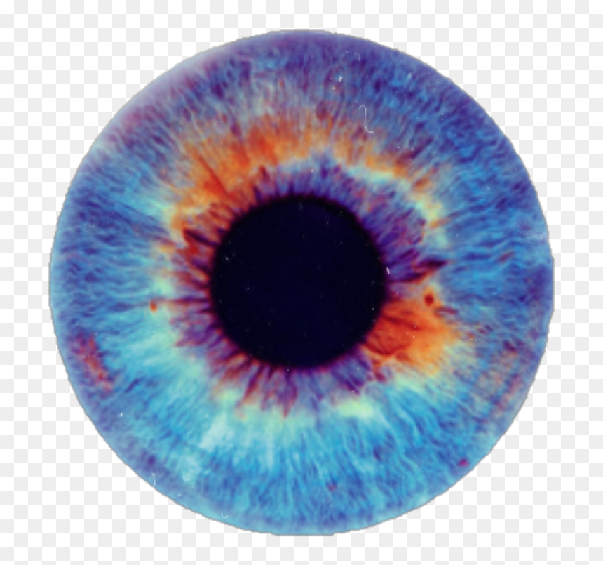 #eye #eyeball #eyes #pupil #blueeyes #pupilsticker - Iris Eye, HD Png Download - pupil png