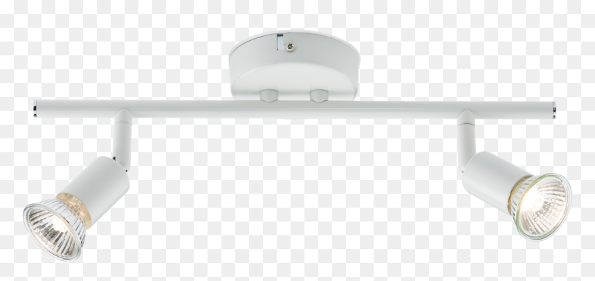 230v Gu10 Twin Bar Spotlight - Ceiling Light, HD Png Download - white spotlight png