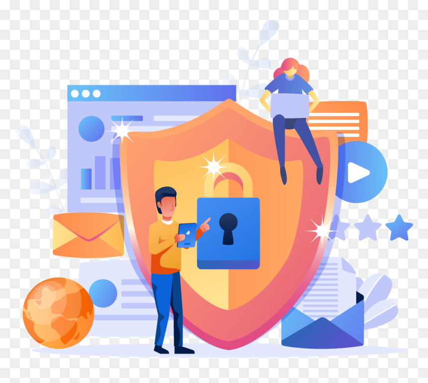 Confidential Data Clipart, HD Png Download - secure payment png