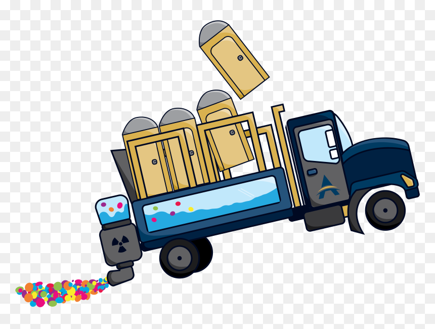 Porta Potty Truck For Game App Development - Truck, HD Png Download - porta potty png