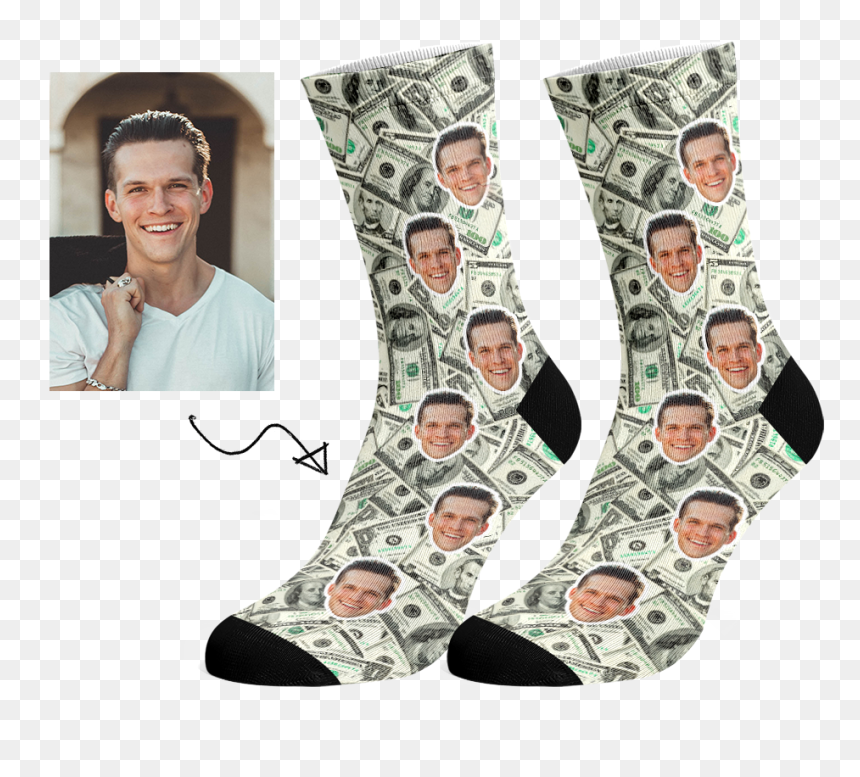 Sock, HD Png Download - one dollar bill png