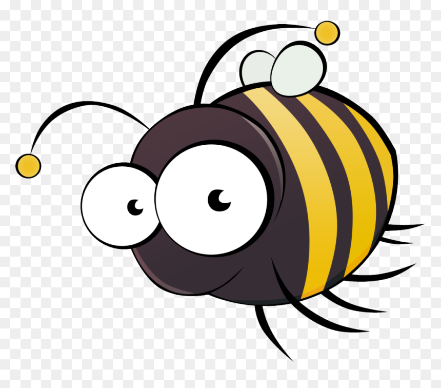 Cartoon Bee, HD Png Download - bee clip art png
