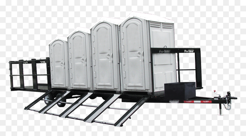 Porta Potty Trailer - Horse Trailer, HD Png Download - porta potty png