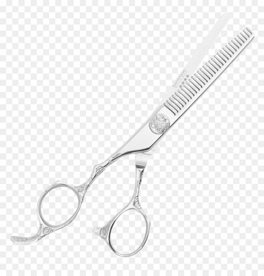 Picture Of Matakki Flower Lefty Professional Hair Thinning - Thinning Scissor, HD Png Download - hair shears png