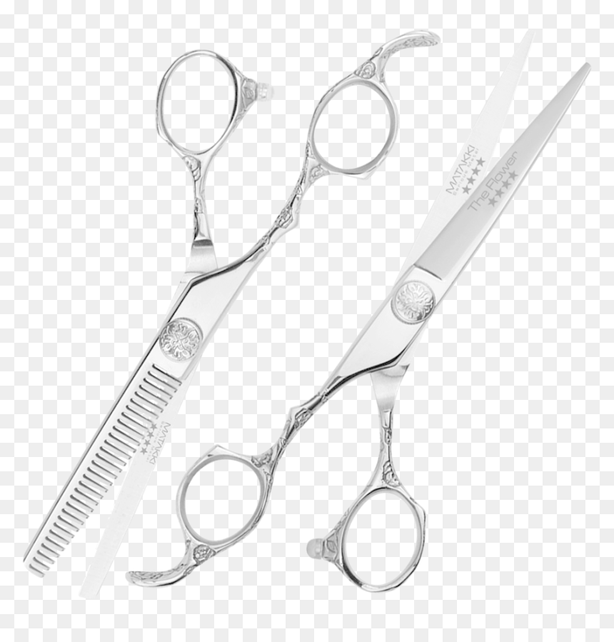 Picture Of Matakki Flower Lefty Professional Hair Cutting - Scissors, HD Png Download - hair shears png