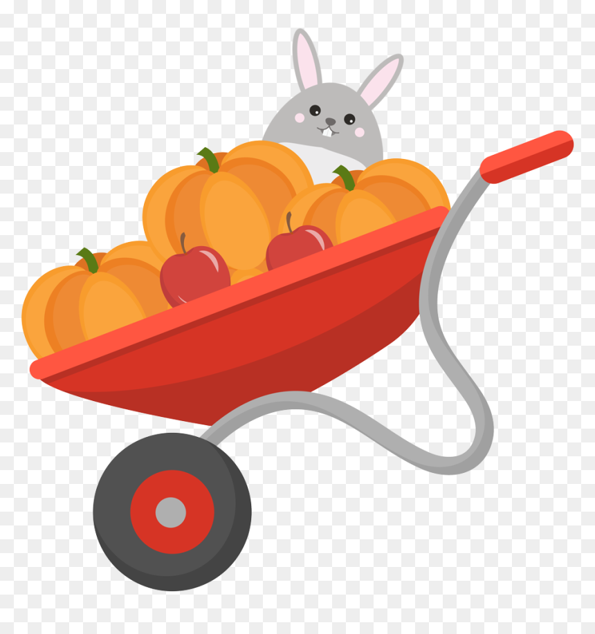 Pumpkin Clipart Wagon - Vector Graphics, HD Png Download - red wagon png