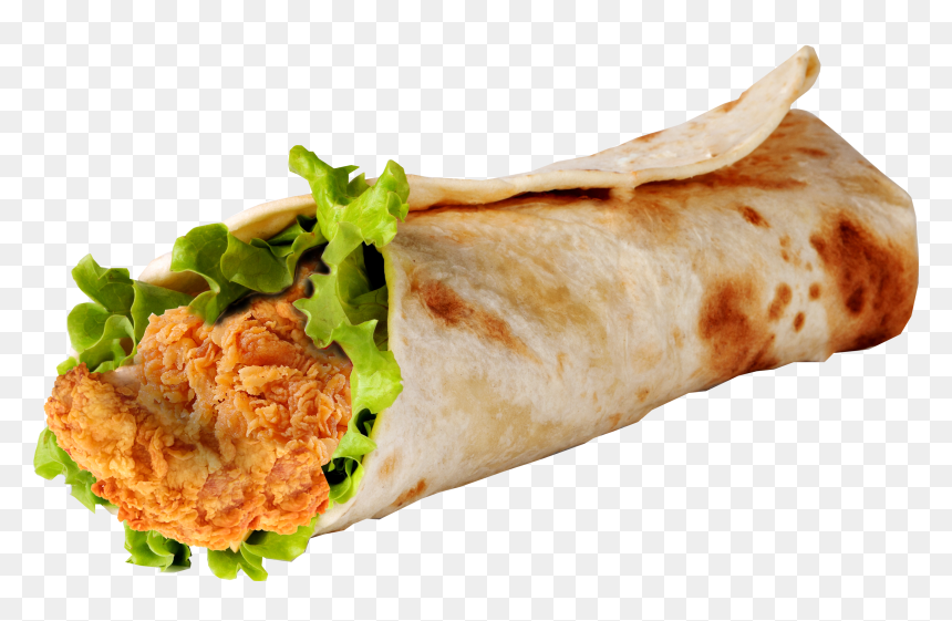 Krispy Chicken Wrap, HD Png Download - wrap png