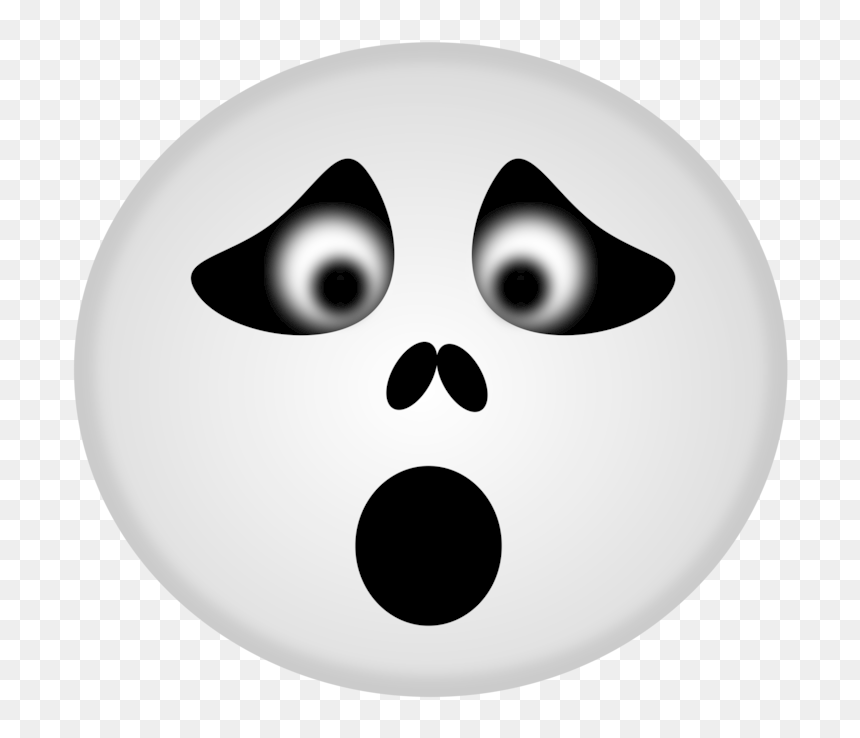 Head,smiley,face - Clip Art Halloween Faces, HD Png Download - white smiley face png