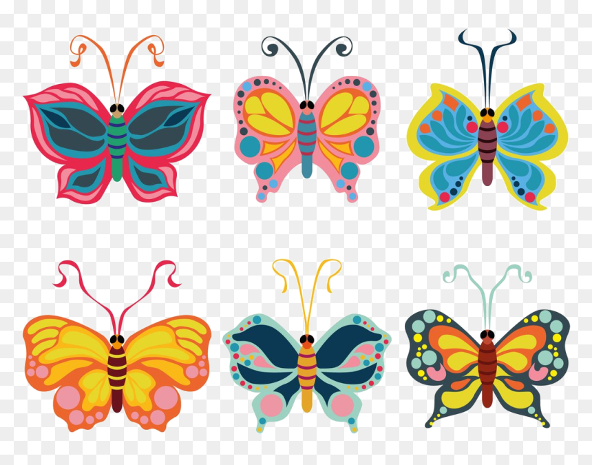 Butterfly Beautiful Clipart Vector Art Graphics Transparent - Butterfly Clipart, HD Png Download - butterfly transparent png