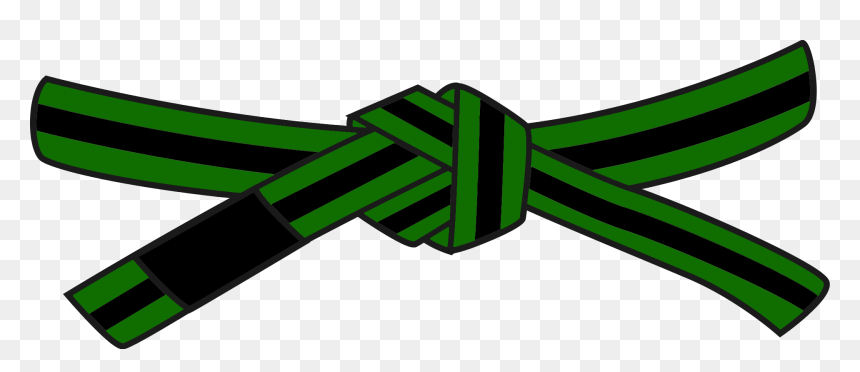 Ibjjf K13 Greenblack - Red And Black Belt In Martial Arts, HD Png Download - style png