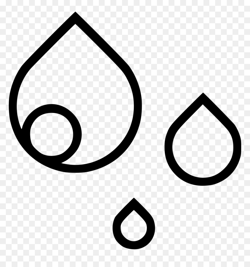 Raindrops - Icon, HD Png Download - raindrops falling png