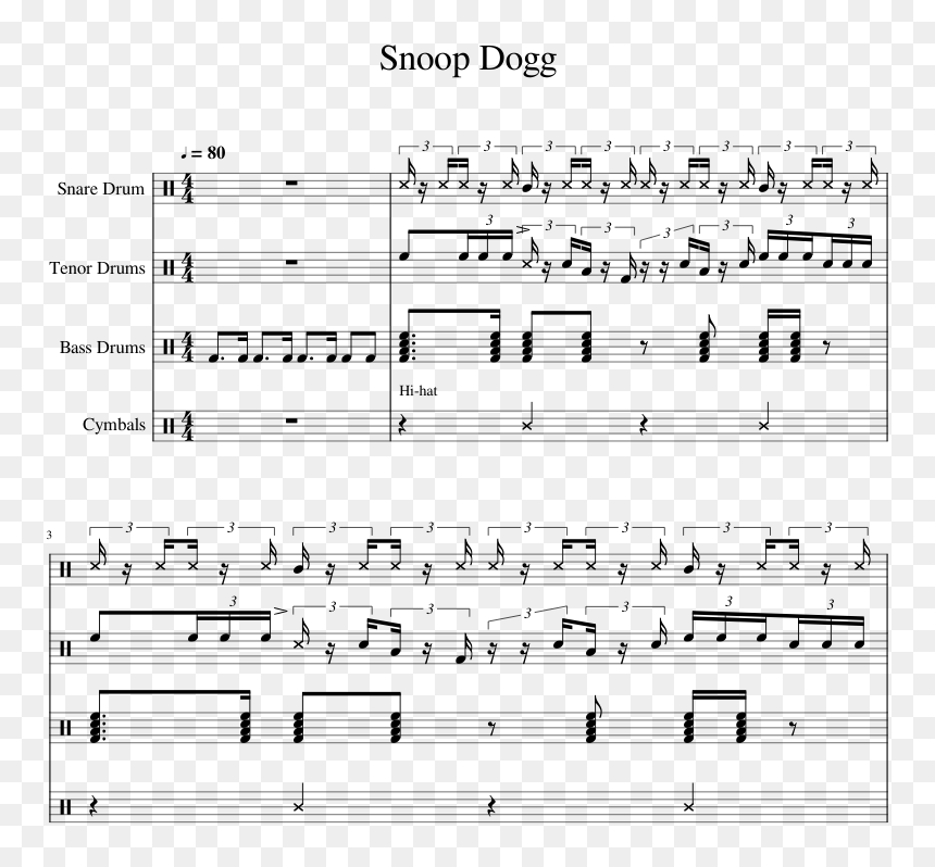 Sheet Music, HD Png Download - snoop dogg transparent png