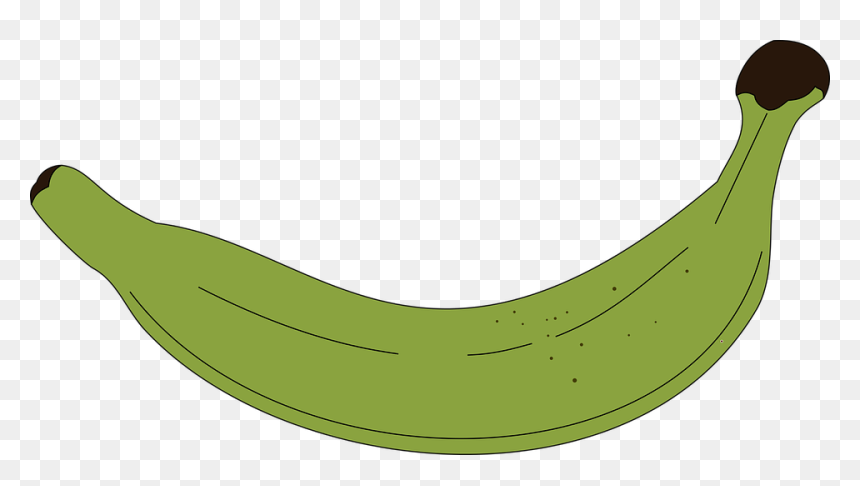 Vector Swirl Clipart Banana - Platano Verde Dibujo Png, Transparent Png - banana png transparent