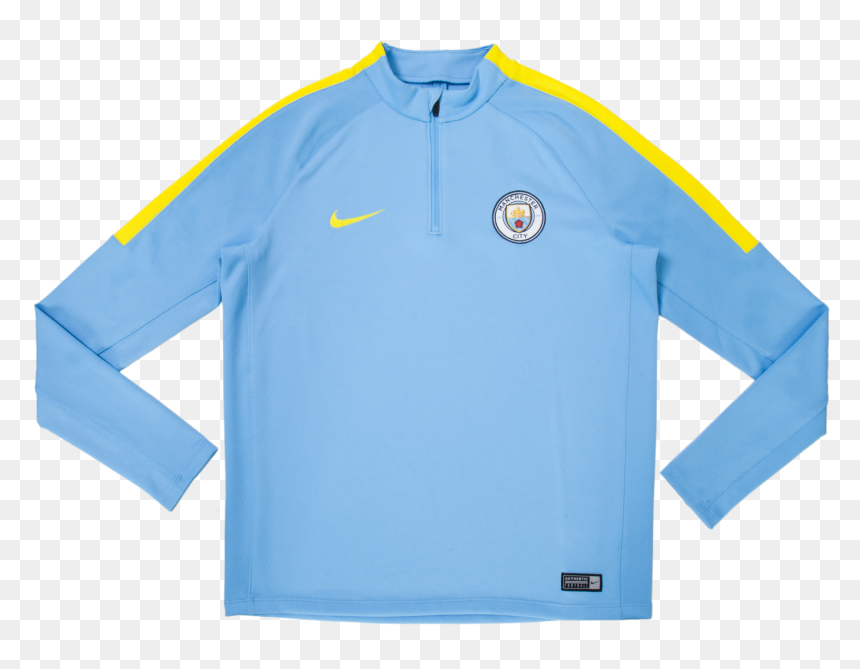 Manchester City Sqd Drill Top - Long-sleeved T-shirt, HD Png Download - manchester city png
