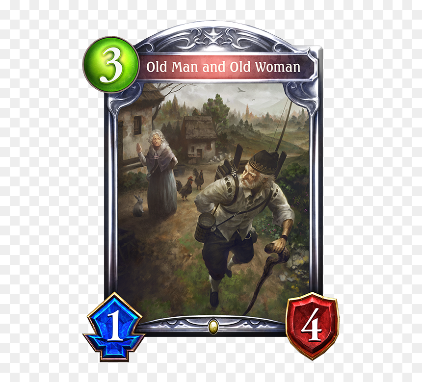 Old Man And Old Woman - Shadowverse Ines, HD Png Download - old woman png