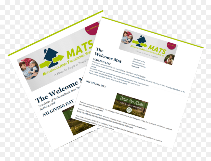 Newsletters - Flyer, HD Png Download - welcome mat png