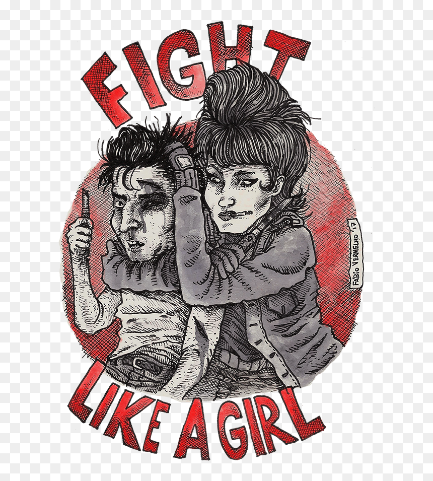 Transparent Fight Clipart - Poster, HD Png Download - fight like a girl png