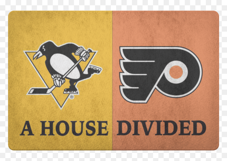 Pittsburgh Penguins Philadelphia Flyers Welcome Doormat - Nation Divided Civil War, HD Png Download - welcome mat png